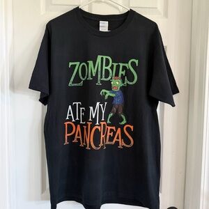 Zombies Ate My Pancreas Type 1 Diabetes Awareness T-Shirt